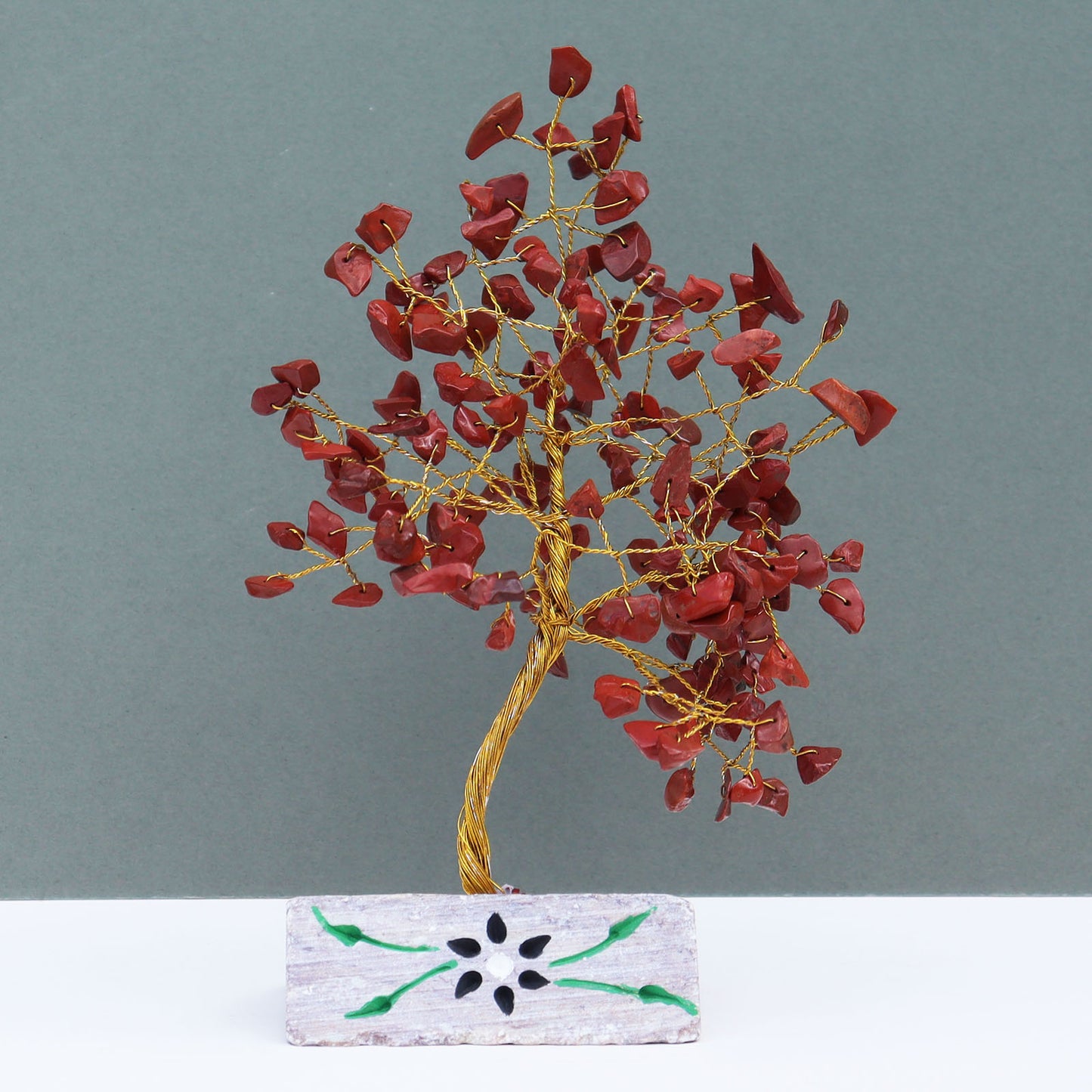 Red Jasper Crystal Gemstone Tree - 160 Stone