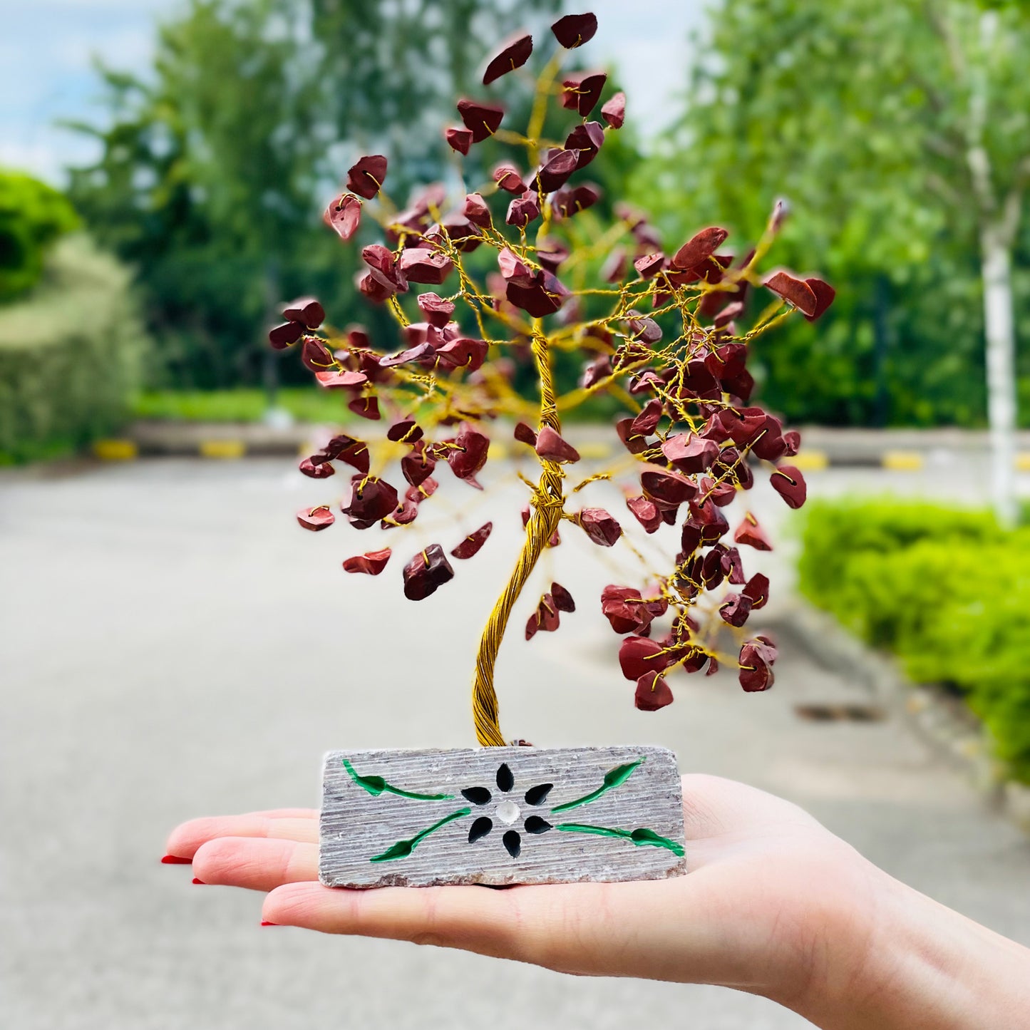 Red Jasper Crystal Gemstone Tree - 160 Stone