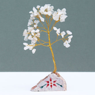 Rock Crystal Gemstone Tree - 80 Stone