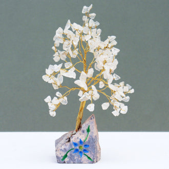 Rock Crystal Gemstone Tree - 160 Stone