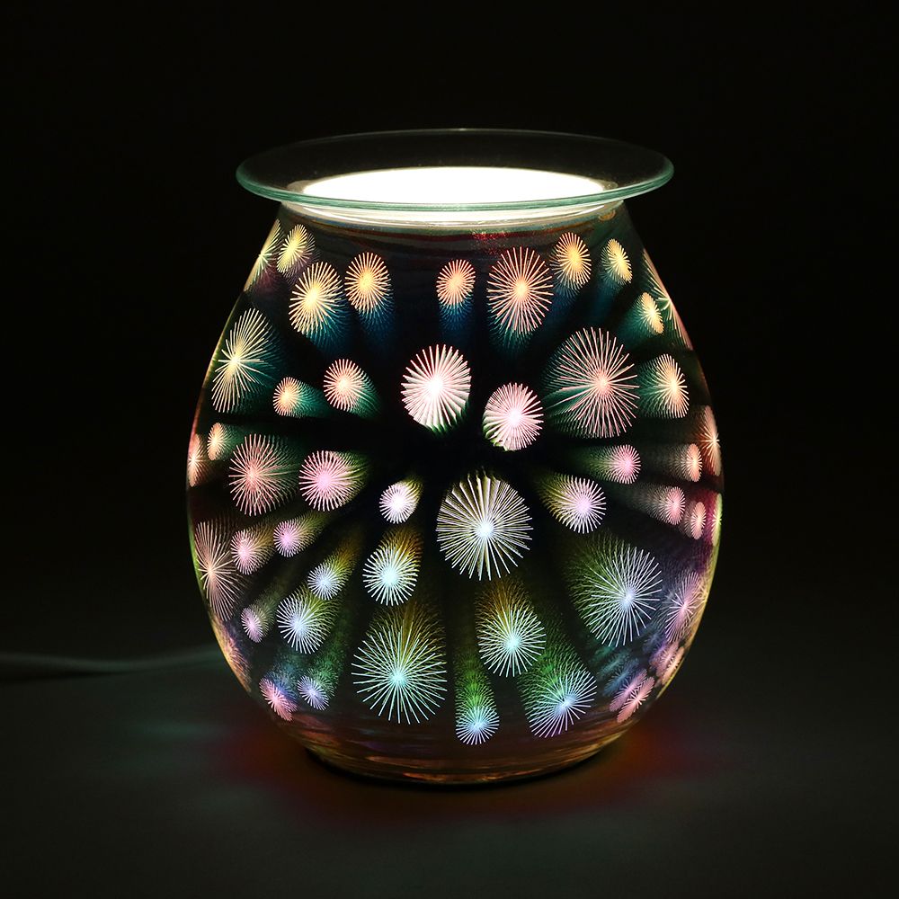 Electric Oil / Wax Melt Burner 3D Starburst Light Up