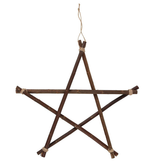 Willow Branch hanging Pentagram 40cm