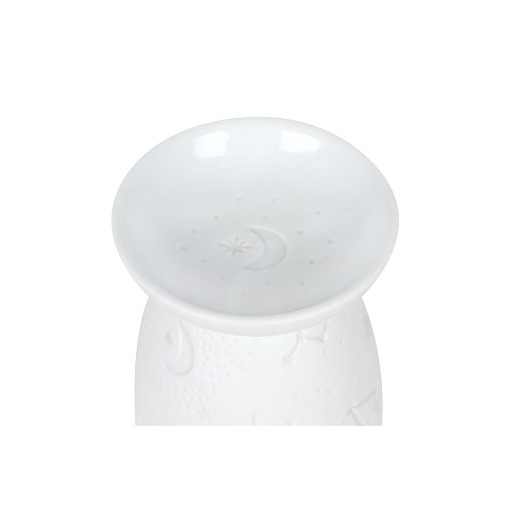 White Ceramic Constellation Oil Burner