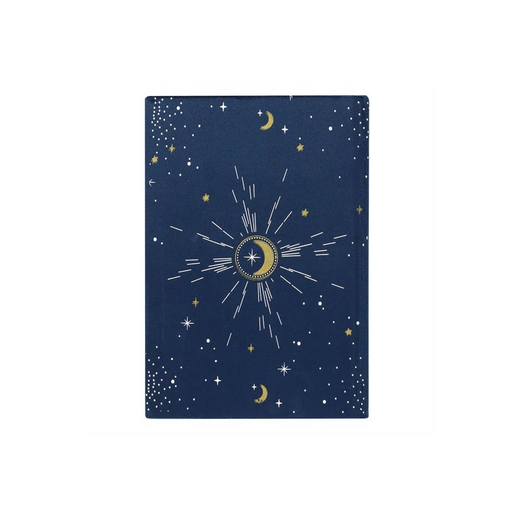 Crescent Moon Velvet Notebook