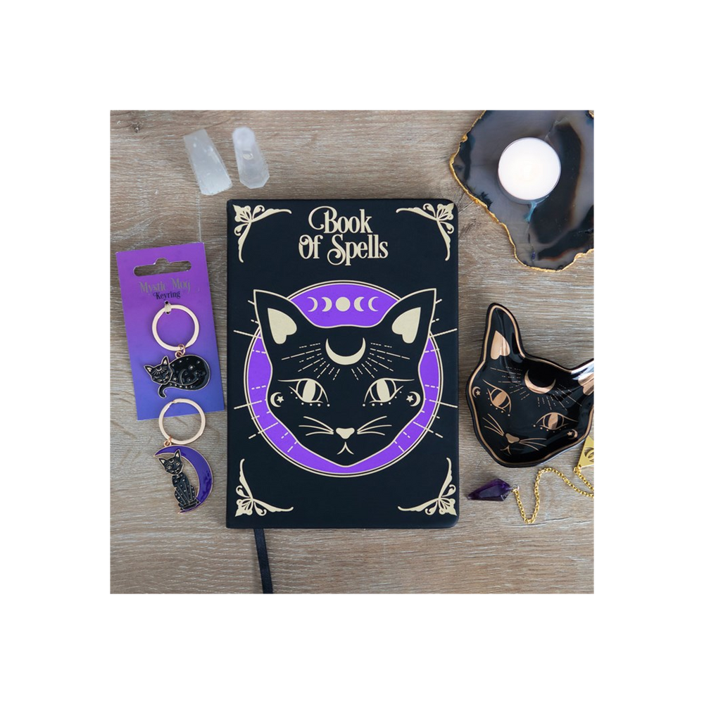 Mystic Mog Book of Spells A5 Notebook