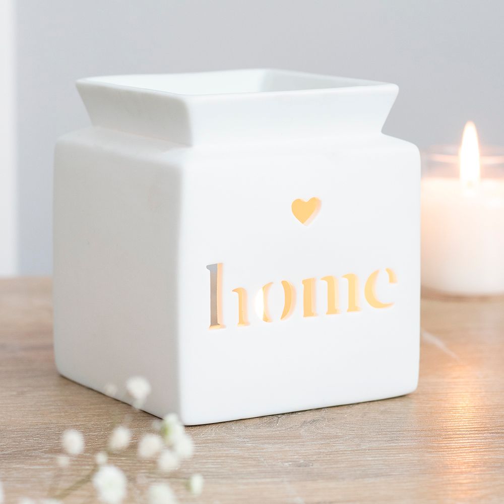 White Home Cut Out Oil Burner