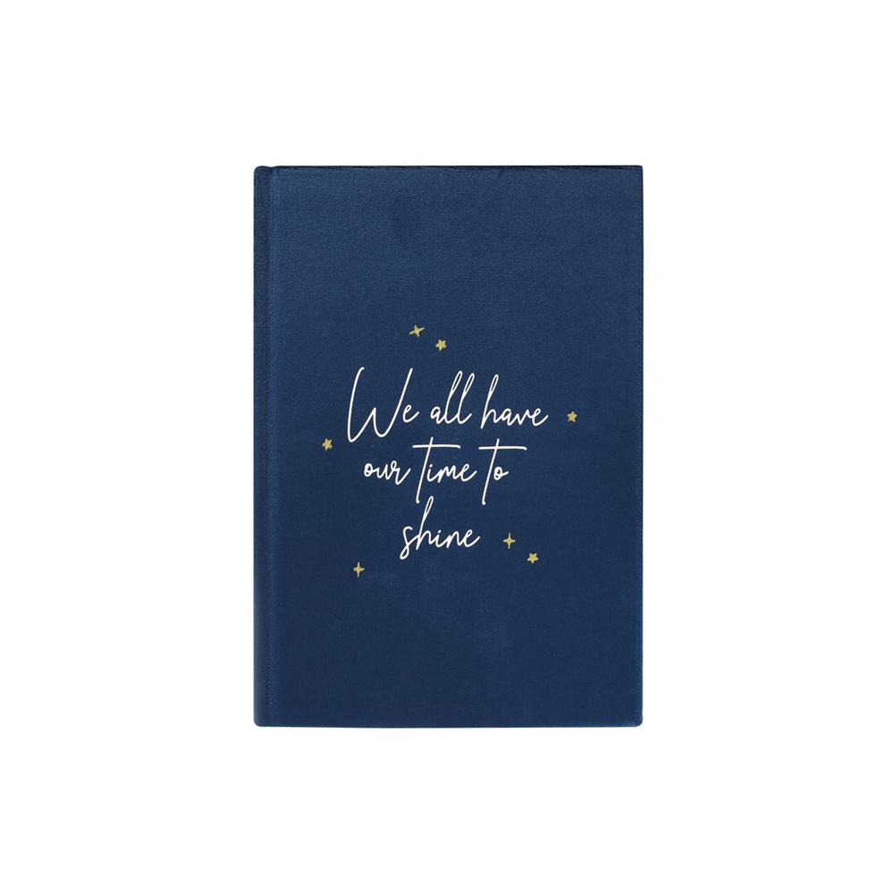 Crescent Moon Velvet Notebook