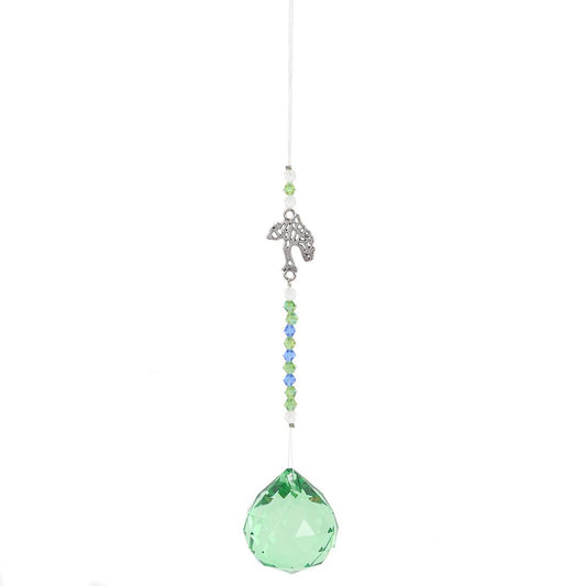 Hanging Crystal - Green Tree of Life 32cm Pagan