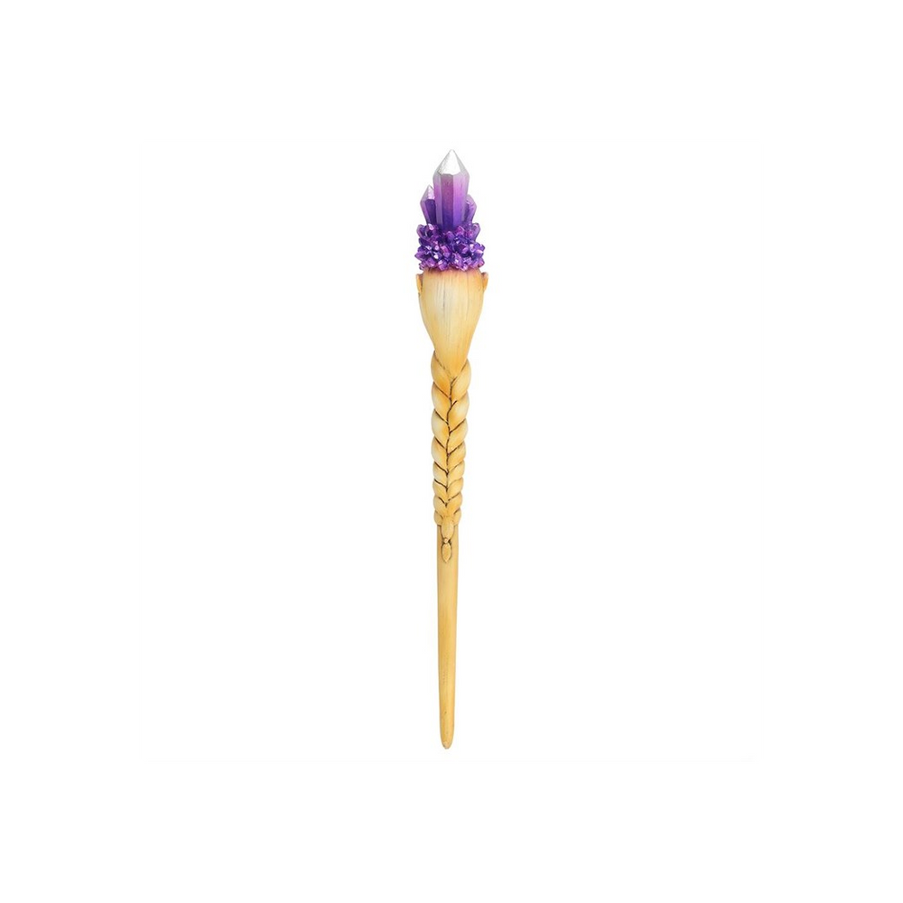 Purple Crystal Goddess Wand