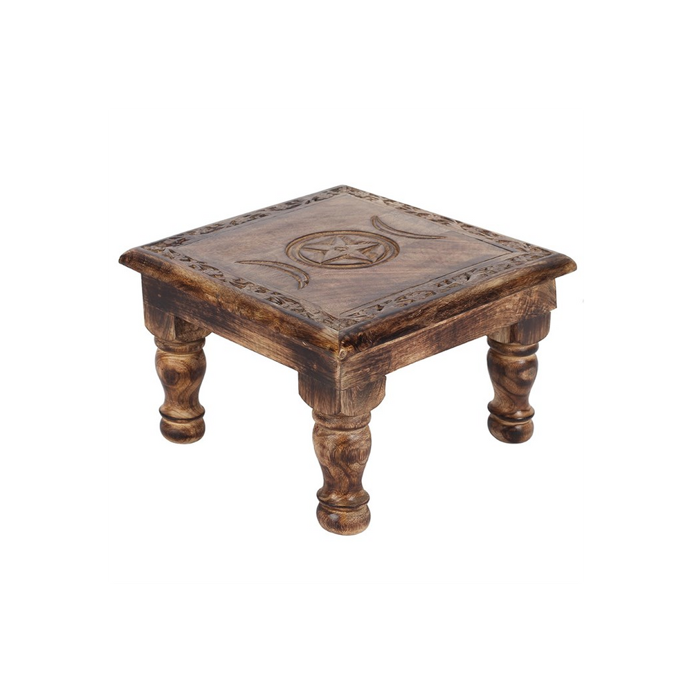 Triple Moon Altar Table with Detailed Border