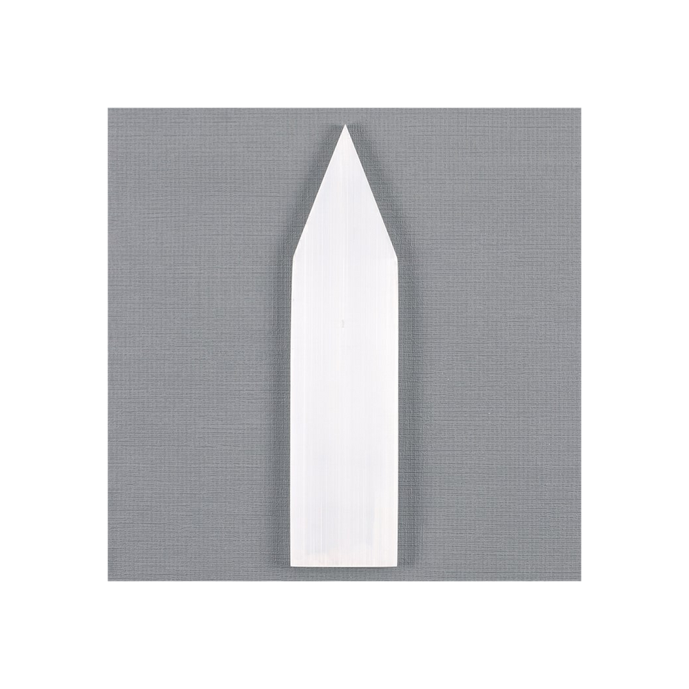 Selenite Flat Pointed Wand