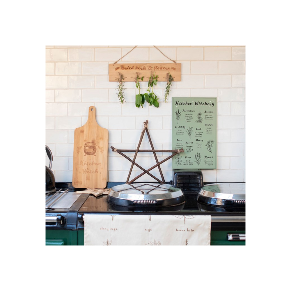 Kitchen Witch Wooden Chopping Board