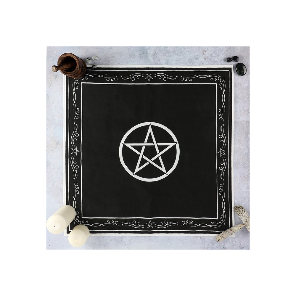 Sacred Pentagram Altar Cloth - 100% Cotton - 70x70cm