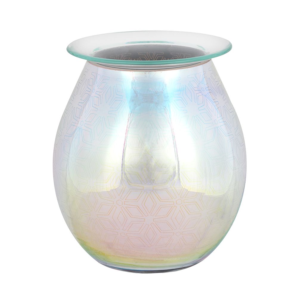 Electric Oil / Wax Melt Burner 3D Geometric Flower Light Up